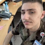 portrait de Militairesrx Homme de 20 ans