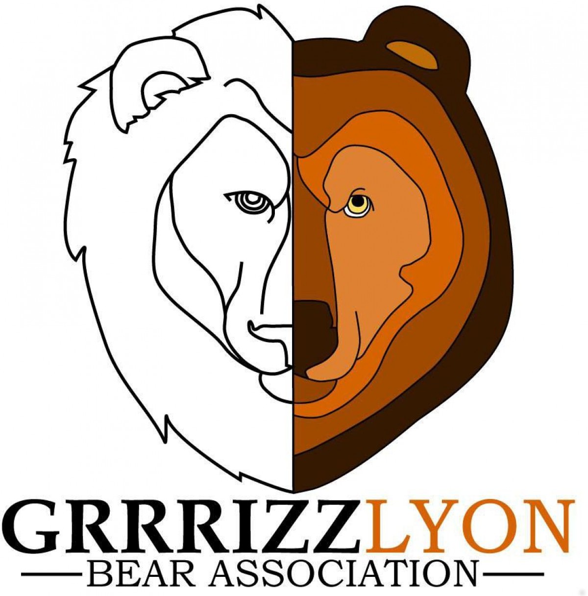 logo de l'association 1901 Grrrizzlyon gay Lyon